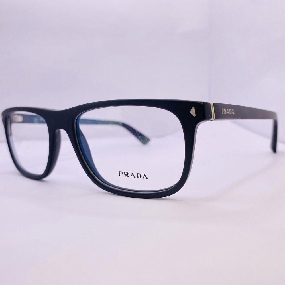 Prada Eyeglasses Frames VPR 03R 1BO-1O1 55 [] 18 145 Matte Black Authentic